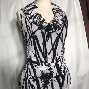 Black and white dress